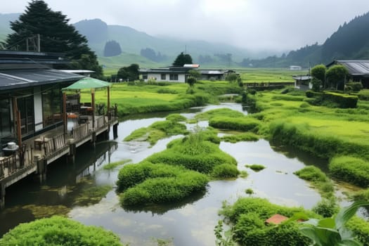 luxury homestay on a hilltop with views of green tea plantations inspiration ideas