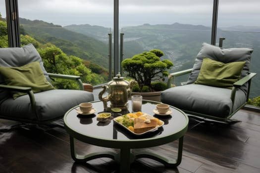luxury homestay on a hilltop with views of green tea plantations inspiration ideas
