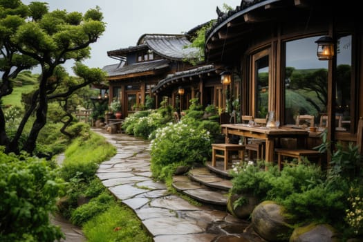 luxury homestay on a hilltop with views of green tea plantations inspiration ideas