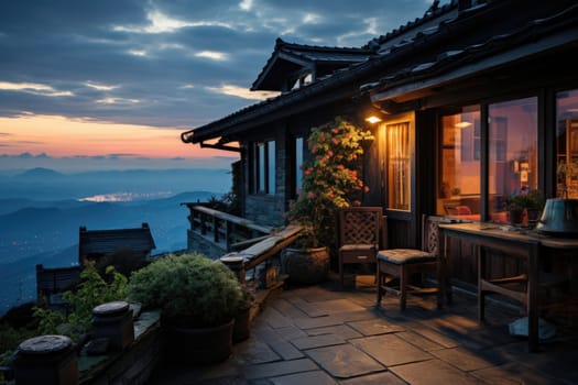 luxury homestay on a hilltop with views of green tea plantations inspiration ideas
