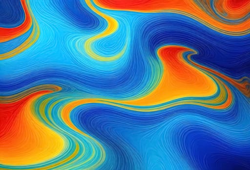 AI generated of a colorful abstract image of a rainbow colored background