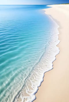 AI generated of a beach with a sand dune and the ocean in the background
