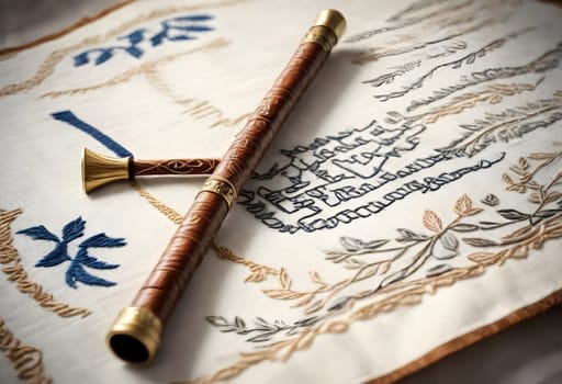AI generated of a pointer for reading the jewish scrolls, yad