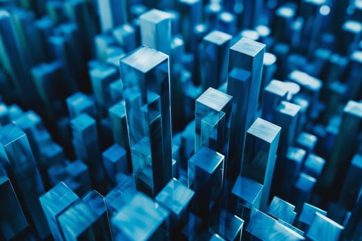 A group of modern high-rise buildings appear to defy gravity as they float in the air, creating a surreal and futuristic urban skyline. These architectural wonders showcase a unique and innovative approach to city planning and design.