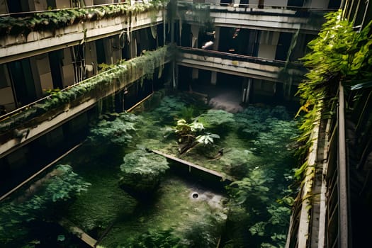 abandoned hospital exterior