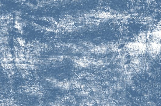 Grunge blue abstract background with white strokes on the surface close-up