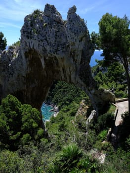 Seaside from Capri, island near Napoli,Italy
