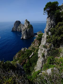 Seaside from Capri, island near Napoli,Italy