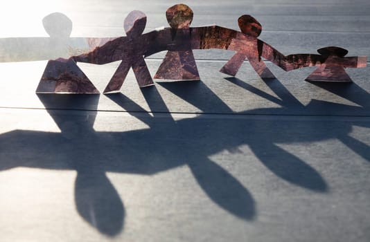 turn around of paper figure backround,wallpaper