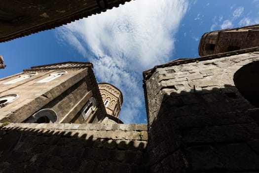 Ancient medieval streets of Caserta Vecchia. Italy