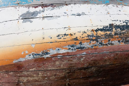 background of a colorful wooden boat, texture, wallpaper