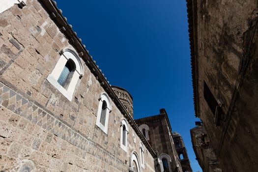Ancient medieval streets of Caserta Vecchia. Italy