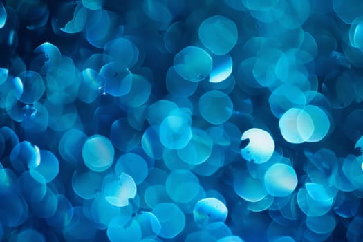 A mesmerizing blend of elusive blue lights, pulsating in the darkness.