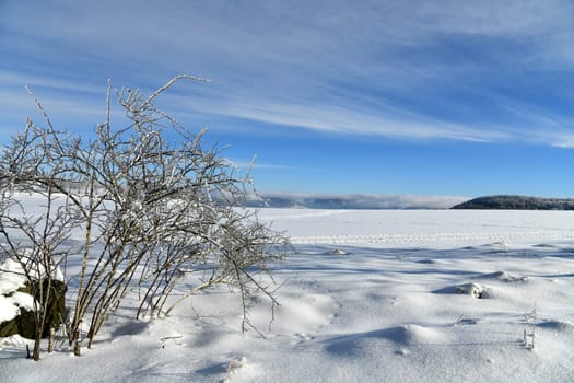 Winter landscape in the beautiful Rhön