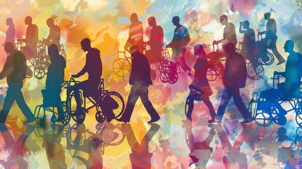 Witness the profound concept of inclusion captured in a single image, where individuals from diverse backgrounds come together, celebrated for their uniqueness and united in harmony. This powerful visual representation highlights the beauty and strength found in embracing diversity and fostering an inclusive environment.