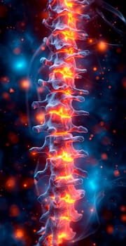 Medicine concept, spine treatment, private paid clinic AI generated image
