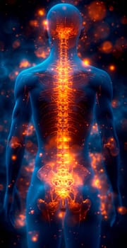 Medicine concept, spine treatment, private paid clinic AI generated image