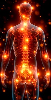 Medicine concept, spine treatment, private paid clinic AI generated image