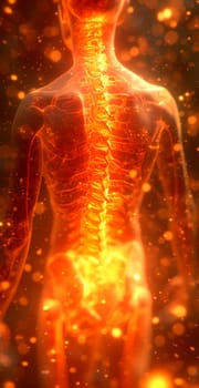 Medicine concept, spine treatment, private paid clinic AI generated image