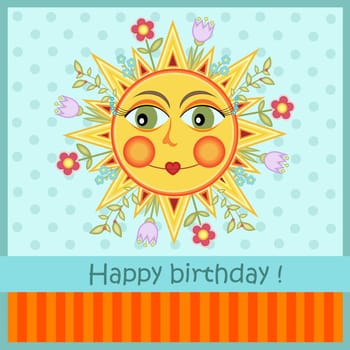 Birthday card for girls