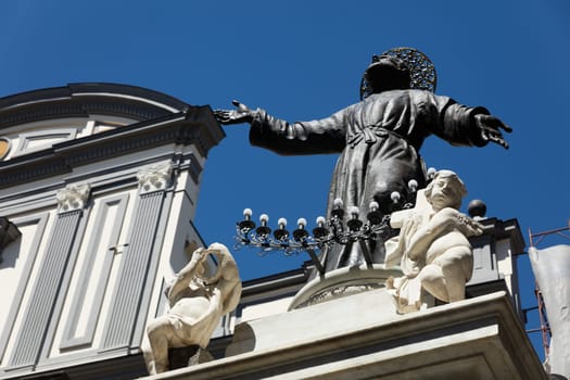 S. Gaetano place in historical center of Naples, Italy