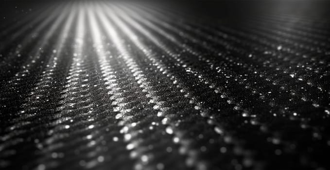 Panoramic texture of black and gray carbon fiber AI generated image