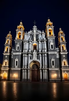 AI generated of the cathedral of san jose de guadalupe in guadalajara, mexico