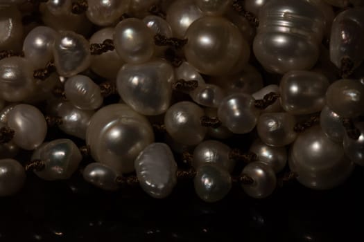 White pearl pattern. Macro. Orizontal backround wallpaper