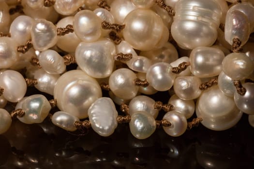 White pearl pattern. Macro. Orizontal backround wallpaper