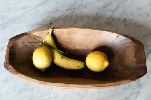 Banana and lemons a still life picture
