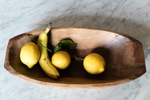 Banana and lemons a still life picture