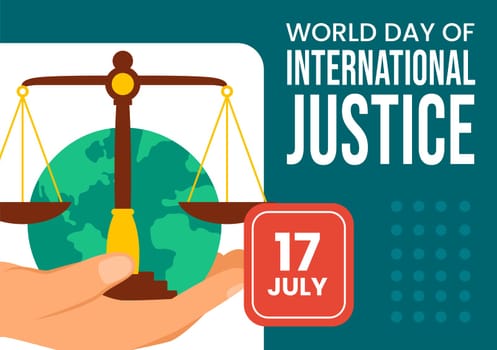 Day of Social Justice Social Media Background Flat Cartoon Hand Drawn Templates Illustration