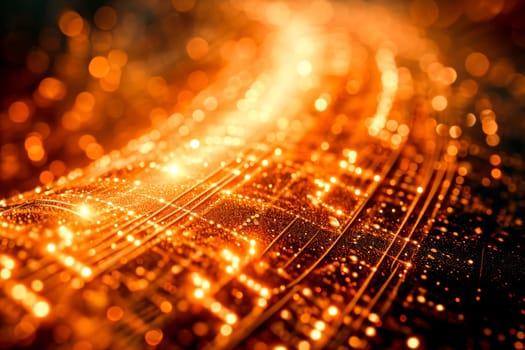Close-up of blurry image with lots of lights