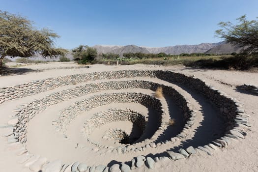 Entrance to the Cantalloc aueduct, Nazca, Peru