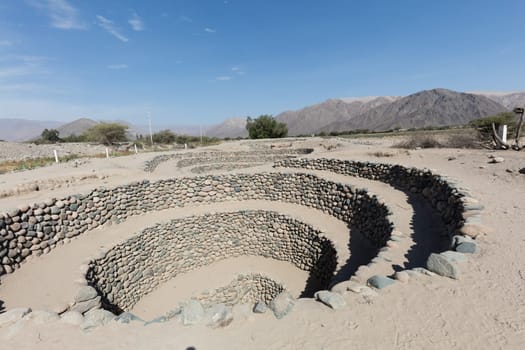 Entrance to the Cantalloc aueduct, Nazca, Peru