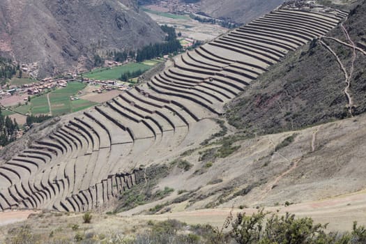 Inca circular terraces at Moray (agricultural experiment station), Peru, South America
