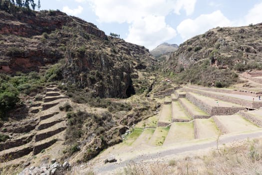 Inca circular terraces at Moray (agricultural experiment station), Peru, South America