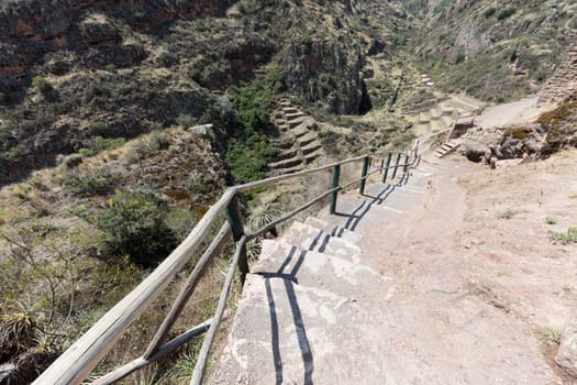 Inca circular terraces at Moray (agricultural experiment station), Peru, South America