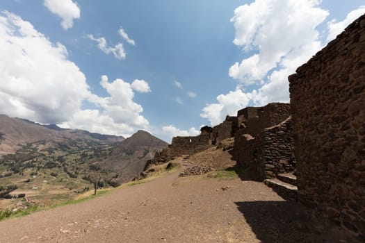 Inca circular terraces at Moray (agricultural experiment station), Peru, South America