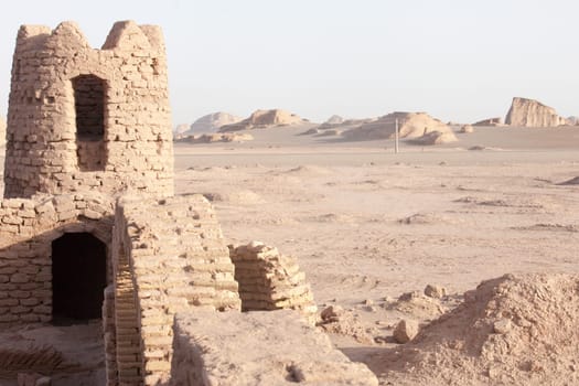 Shahdad desert, with dunes  with the shape of a caste , Iran