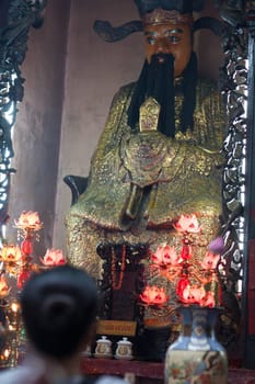 Buddha in Ho Chi Minh temple, Viernam