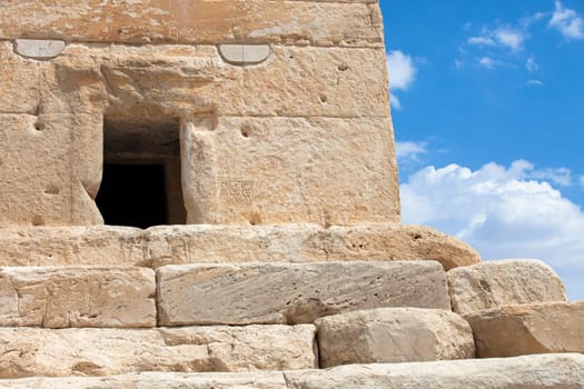 The Cyrus mausoleum in  Pasargadae, Iran