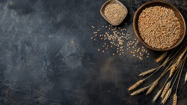 A view of two bowls of oatmeal placed side by side on a wooden table. The oatmeal is steaming, indicating it is freshly made and ready to eat.