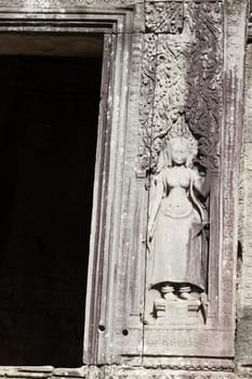 Angkor thom,the most famous  religious site in Cambodia