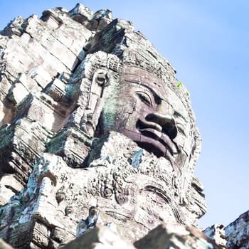 Angkor thom,the most famous  religious site in Cambodia