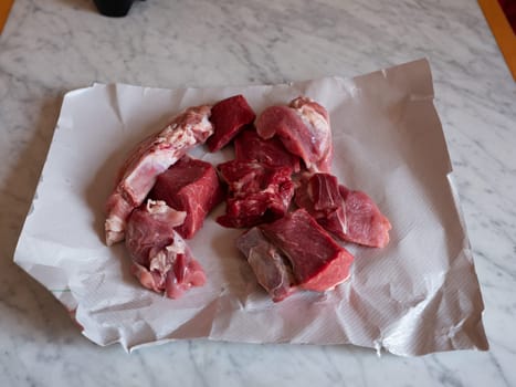 Meat of pork mixt used for Neapolitan meat sauce (ragù)