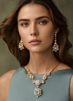 Diamond jewelry luxury and fashion jewelry. ai generative.