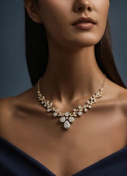 Diamond jewelry luxury and fashion jewelry. ai generative.