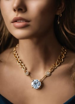 Diamond jewelry luxury and fashion jewelry. ai generative.