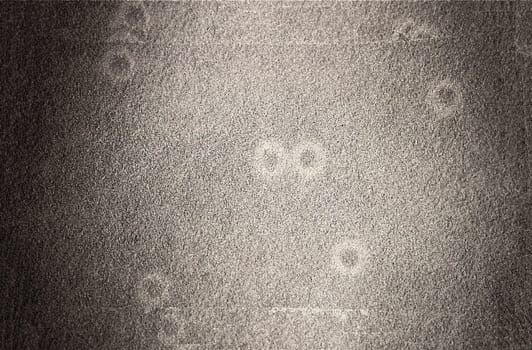 Background of old gray thick paper with spots and roughness close-up view from above